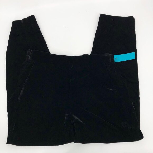 J. Crew Black High Rise Velvet Pants | Regular Size 4 - Picture 2 of 6